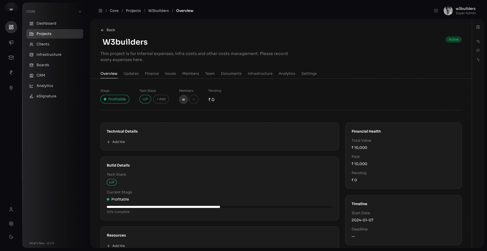 Project Management — W3builders AOP